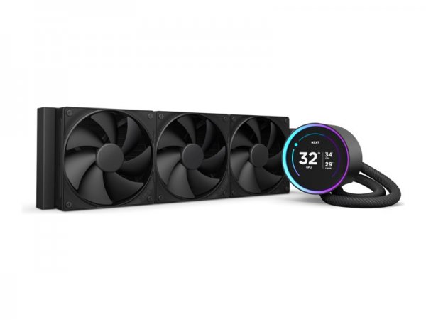 NZXT Kraken Elite 360 - Prozessor-Fluessigkeitskühlsystem - mit LCD-Display - 30 dB - AMD socket AM4