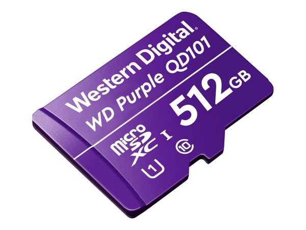 WD Purple SC QD101 - 512 GB - MicroSDXC - Classe 10 - Class 1 (U1) - Viola