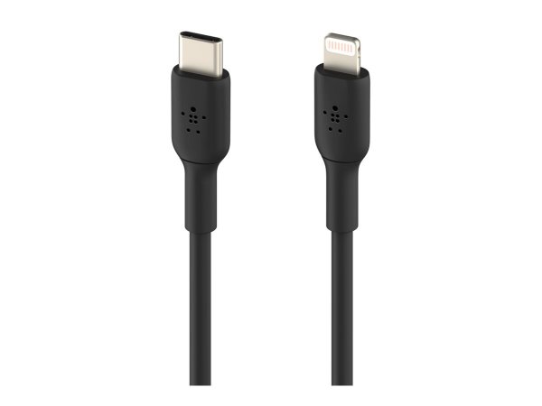 Belkin CAVO IN PVC DA USB-C A LIGHTNING 2M - 2 m - Lightning - USB C - Maschio - Maschio - Nero