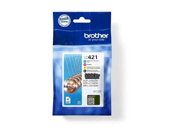Brother LC421 - 4er-Pack - Schwarz, Gelb, Cyan, Magenta