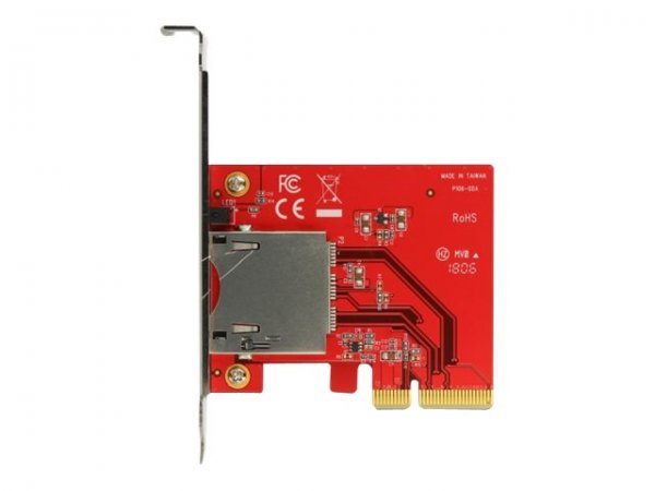 Delock 91748 - CF - Metallico - Rosso - PCI Express - 1 pz - Scatola - Windows 10 - Windows 10 Pro x