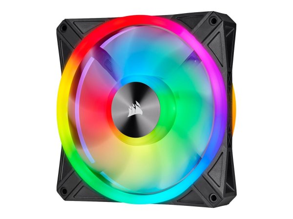 Corsair iCUE QL140 RGB - Ventilatore - 14 cm - 1250 Giri/min - Nero - Grigio