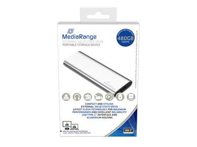 MEDIARANGE MR1102 - 480 GB - M.2 - USB tipo-C - 3.2 Gen 2 (3.1 Gen 2) - 450 MB/s - Argento