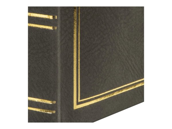 Hama London - Grigio - 80 fogli - 10 x 15 - Rilegatura all'inglese - Poliuretano - 300 mm