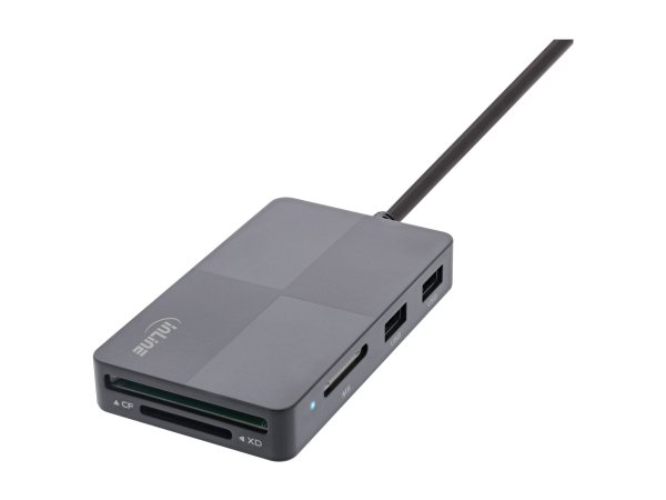 InLine Hub Multi Cardreader USB 3.2 - SD/TF/MS/XD/CF - 3 porte USB-A - doppio