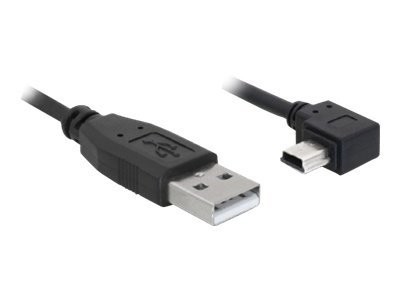 Delock 82680 - 0,5 m - USB A - Mini-USB B - Maschio/Maschio - 0,48 Gbit/s - Nero