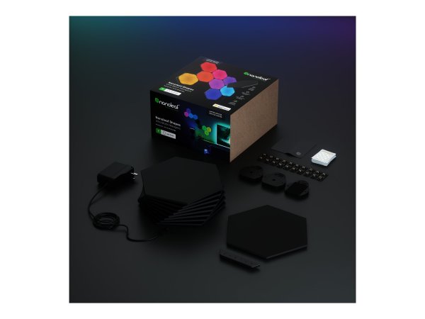 Nanoleaf Shapes Hexagons Ultra Black Starter Kit - 9PK