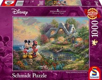 Schmidt Spiele Thomas Kinkade: Disney - Sweethearts Mickey & Minnie - Puzzle - 1000 pz - Cartoni - A