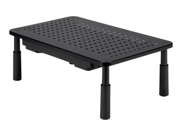 Gembird MS-TABLE-D-01 Verstellbarer Monitorständer mit Schublade rechteckig