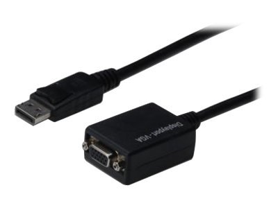 DIGITUS Cavo adattatore DisplayPort - 0,15 m - DisplayPort - VGA (D-Sub) - Maschio - Femmina - Dritt