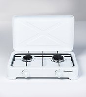 Ravanson K-02T - Bianco - Superficie piana - Gas - Smaltato - 2 Fornello(i) - 2 Fornello(i)