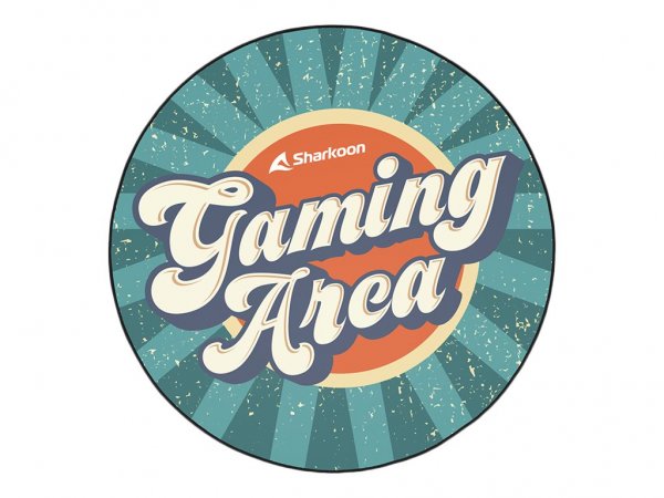Sharkoon SKILLER SFM11 Gaming Area - Tappetino per sedia - Verde - Giallo - Poliestere - 1200 mm - 1