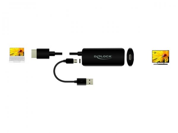 Delock Videoadapter - HDMI, Mikro-USB Typ B (nur Strom)