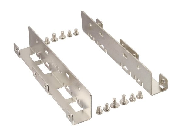 InLine Guide di montaggio per HDD/SSD da 2x 2,5" a 3,5" - telaio e viti