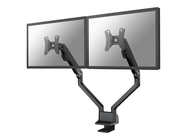 Neomounts Flat Screen Dual Desk Mount 10-32inch clamp/grommet Black