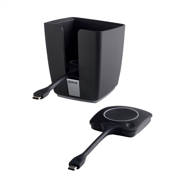 BARCO Tray 2 x USB-C buttons - Nero - Scrivania - Cablato