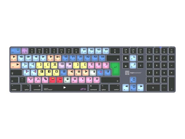 Logickeyboard Avid Media Composer - Clas. Titan UK Mac - Tastiera - QWERTY
