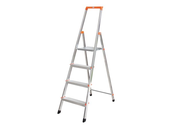 Krause Stehleiter einseitig MONTO Solidy silber