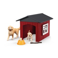 Schleich Farm World Hundehütte mit Goldenretrievern