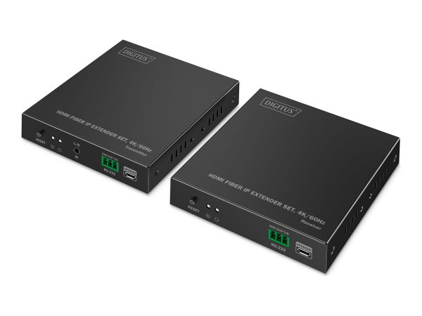 DIGITUS HDMI Fiber Extender Set 4K/60Hz - Cavo/adattatore - Digitale/display/video