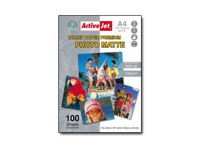 Activejet AP4-125M100 - Opaco - 125 g/m² - Ad inchiostro - A4 - 21x29.7 cm - Bianco