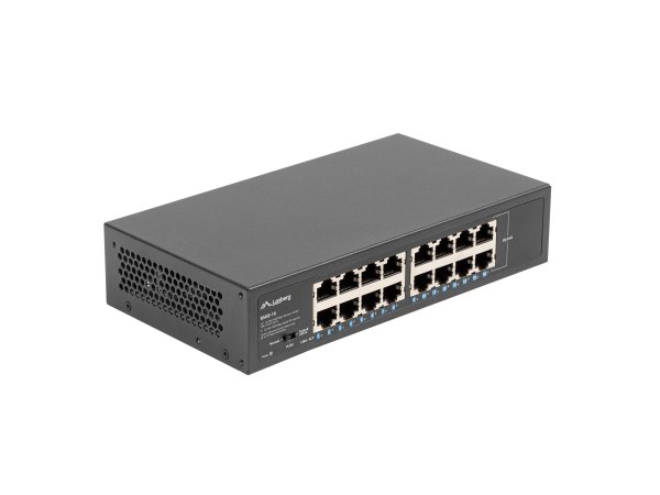 Lanberg Switch RSGE-16 Rack 10"/19" - Interruttore - 1 Gbps