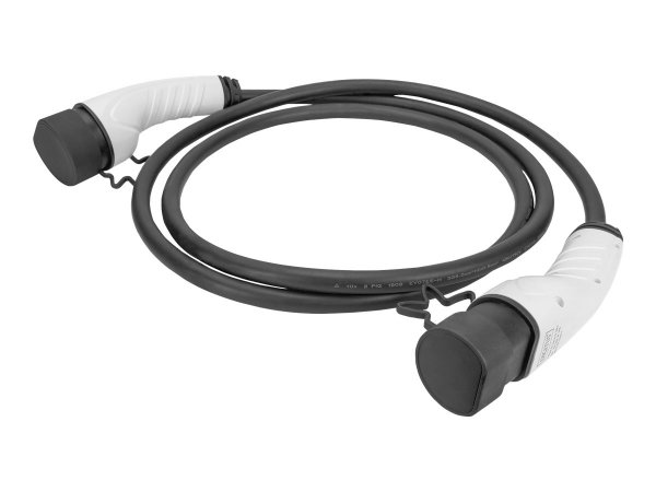 DIGITUS Cavo di ricarica per auto elettriche e PHEV - 5 m - Da tipo 2 a tipo 2 - Modalità 3 - Trifas