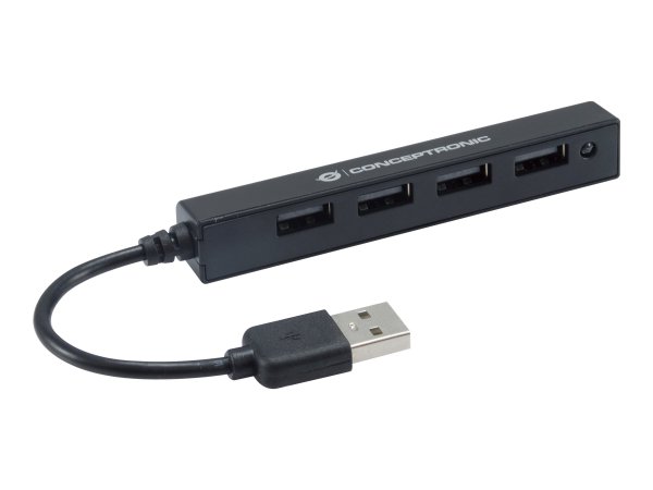 Conceptronic HUBBIES05B - USB 2.0 - USB 2.0 - 480 Mbit/s - Nero - 0,09 m - Cina