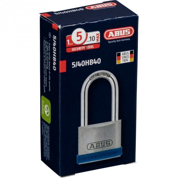 ABUS Security-Center ABUS Silver Rock 5 - Lucchetto convenzionale - Blocco tasto - Blu - Argento - Z