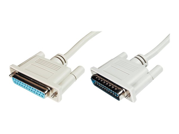 DIGITUS Cavo di estensione trasferimento dati - D-Sub25/M - D-Sub25/F - Beige - D-Sub - D-Sub - 5 m