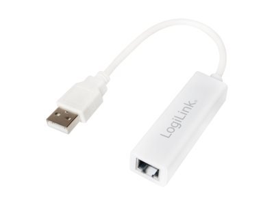 LogiLink UA0144B - Cablato - USB - Ethernet - 100 Mbit/s - Bianco