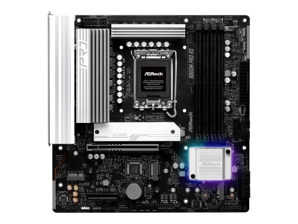 ASRock B860M Pro Rs schwarz/silber - Scheda madre - Intel Sockel 1851 (Core Ultra 100&200)