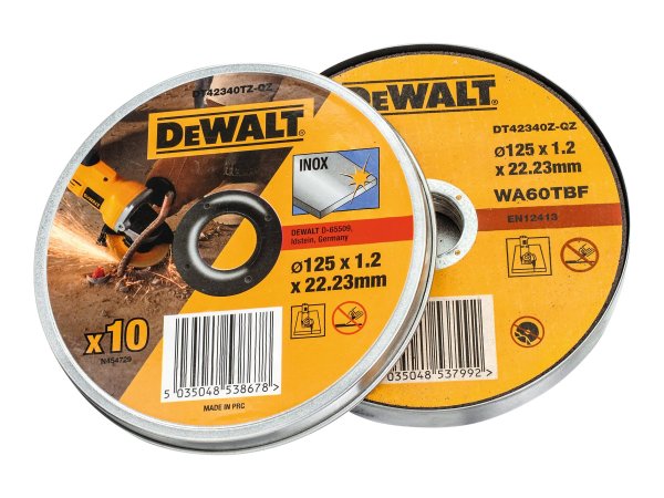 DEWALT DT42340TZ-QZ - Disco per tagliare - Centro piatto - Acciaio inossidabile - Ogni marca - 2,22