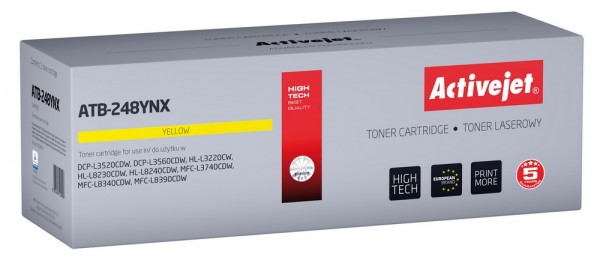 Activejet ATB-248YNX Toner replacement for Brother TN248XLY Supreme - Compatibile - Unità toner