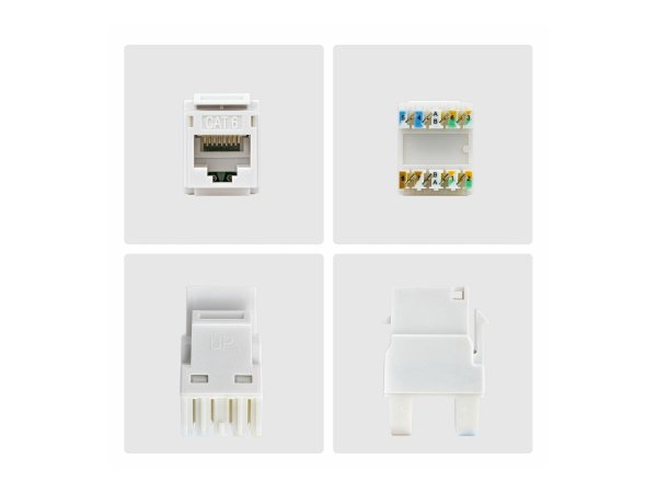 StarTech.com Cat6 Keystone Jack 24-Pack 180-Deg - Rete - CAT 6