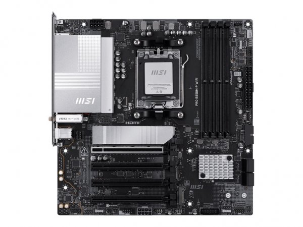 MSI Pro B850M-P Wifi Amd B850 Socket Am5 micro Atx - Scheda madre - AMD Sockel AM5 (Ryzen Zen4)