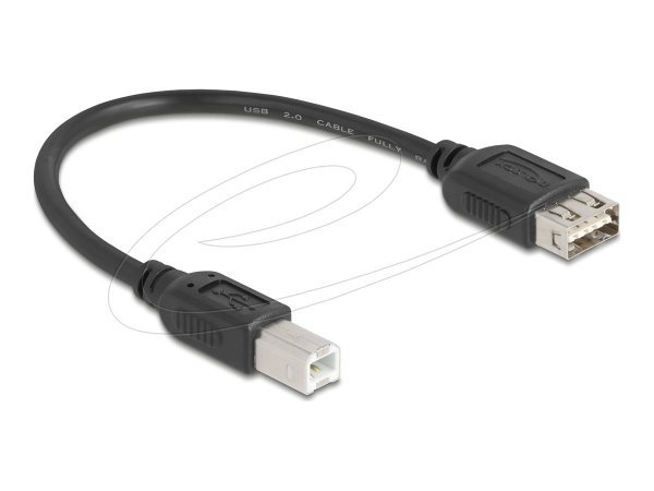 Delock USB 2.0 Kabel Typ-B St zu Typ-A Bu - Cavo - Digitale/dati