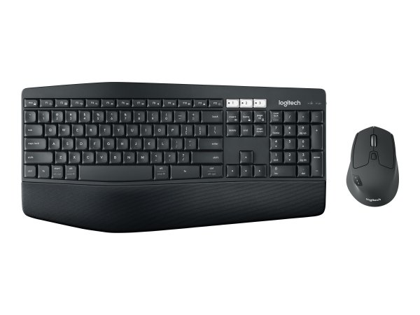 Logitech 920-008223 - Full-size (100%) - Wireless - RF senza fili + Bluetooth - QWERTZ - Nero - Mous