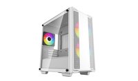 Deepcool CC360 WH ARGB - Mini Tower - PC - Bianco - micro ATX - Mini-ITX - ABS - Acciaio - Vetro tem