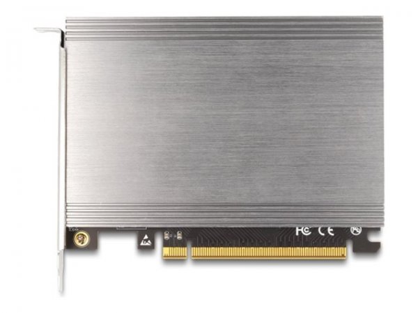 Delock PCI Express x16 Karte zu 4 x intern NVMe M.2 Key M - Controllore - m.2 NVMe