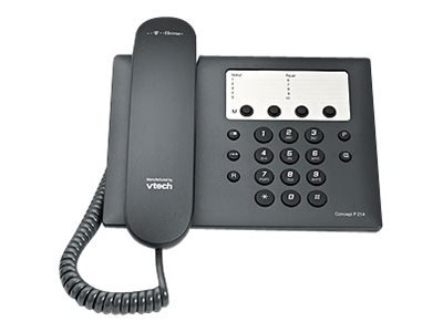 Samsung Telekom Concept P 214 - Telefono analogico - Cornetta cablata - Telefono con vivavoce - Nero