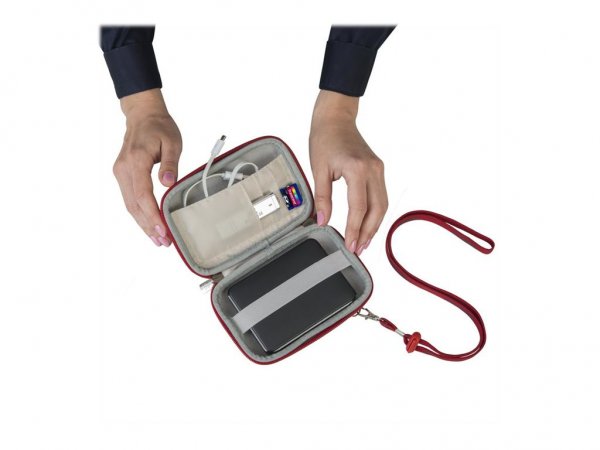 rivacase Riva Festplattentasche Davos 2.5"HDD Harts. rot 9101