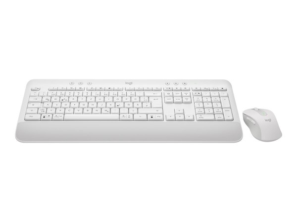 Logitech 920-011022 - Wireless - Bluetooth - Interruttore a chiave a membrana - QWERTZ - Bianco - Mo