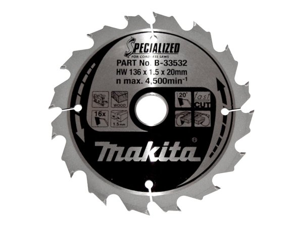 Makita B-33532 - 13,6 cm - 2 cm - 1 mm - 1,5 mm - Makita - 1 pz