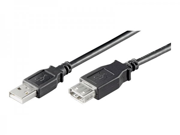 Goobay Kabel USB 2.0 Verlängerung s/B schwarz - Cavo - Digitale/dati