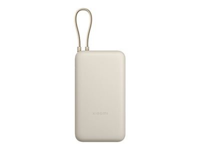 Xiaomi 33W Power Bank 20000mAh Integrated Cable Tan - Agli ioni di litio (li-ion)