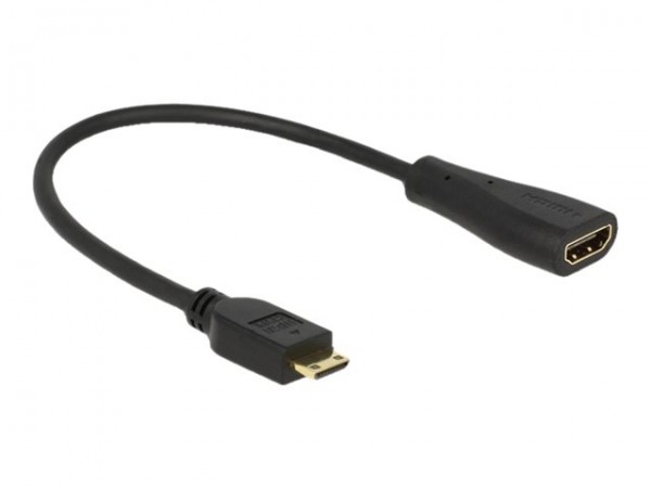Delock HDMI Kabel Ethernet A -> mini C Bu/St - Cavo - Digitale/display/video