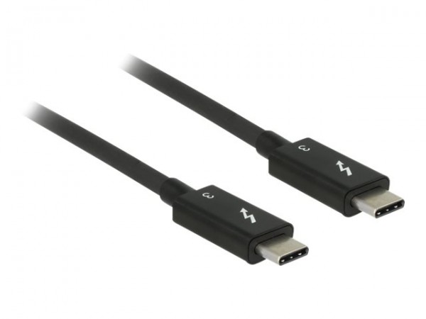 Delock 84844 - 0,5 m - USB C - USB C - USB 3.2 Gen 2 (3.1 Gen 2) - Maschio/Maschio - Nero