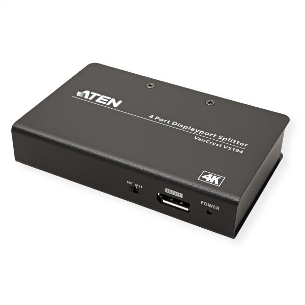 ATEN VS194 4K DisplayPort Splitte - Kvm switch - 4-port