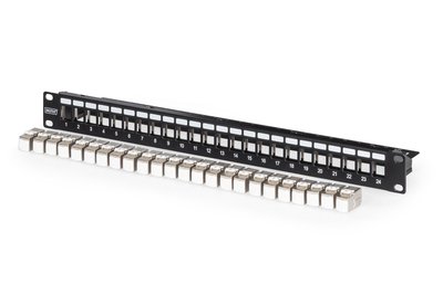 DIGITUS Modulares Patch Panel bestückt m. 24x DN-93615 - 24-port - Rj-45